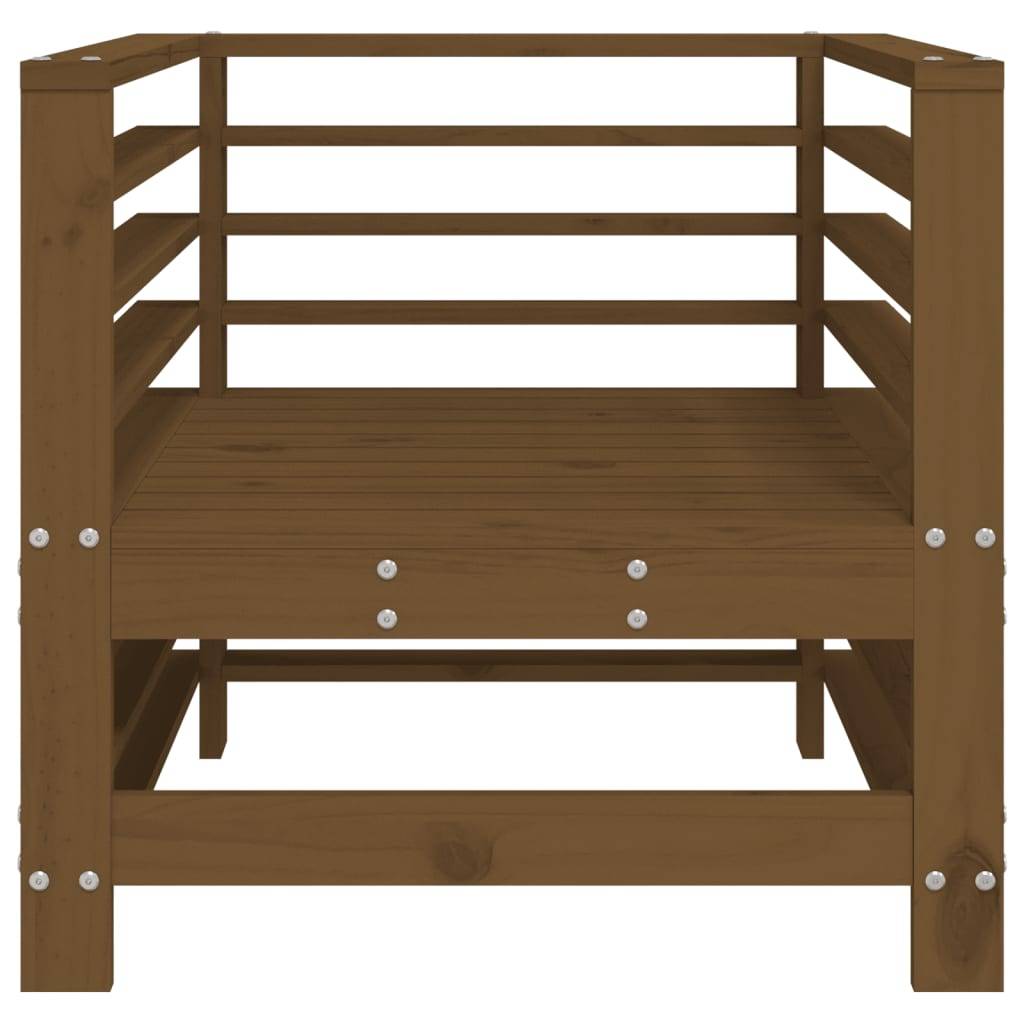 vidaXL Gartenstühle 2 Stk. Honigbraun Massivholz Kiefer