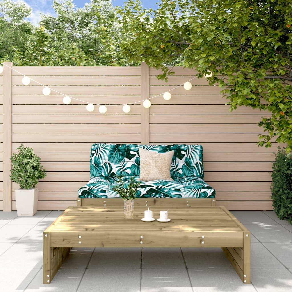 vidaXL 2-tlg. Garten-Lounge-Set mit Kissen Imprägniertes Kiefernholz