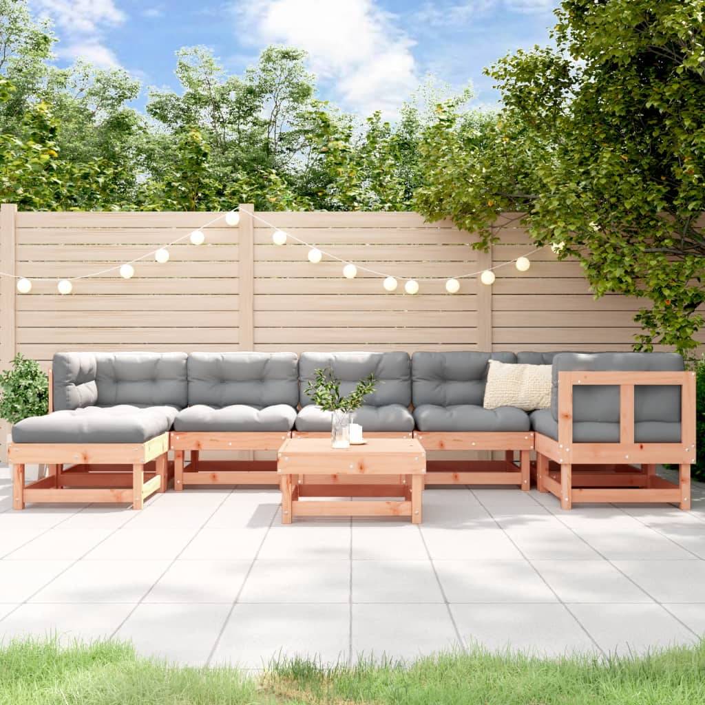 vidaXL 8-tlg. Garten-Lounge-Set Massivholz Douglasie