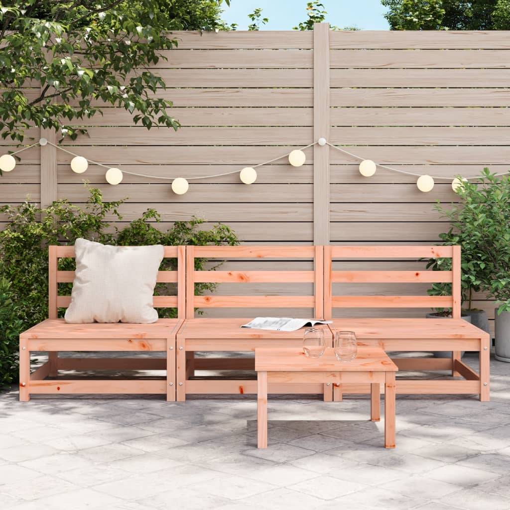 vidaXL Gartensofas ohne Armlehnen 3 Stk. 70x70x67 cm Douglasienholz