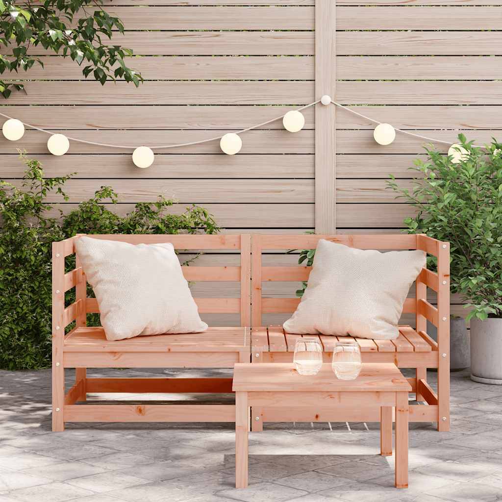 vidaXL Garten-Ecksofas 2 Stk. 70x70x67 cm Massivholz Douglasie