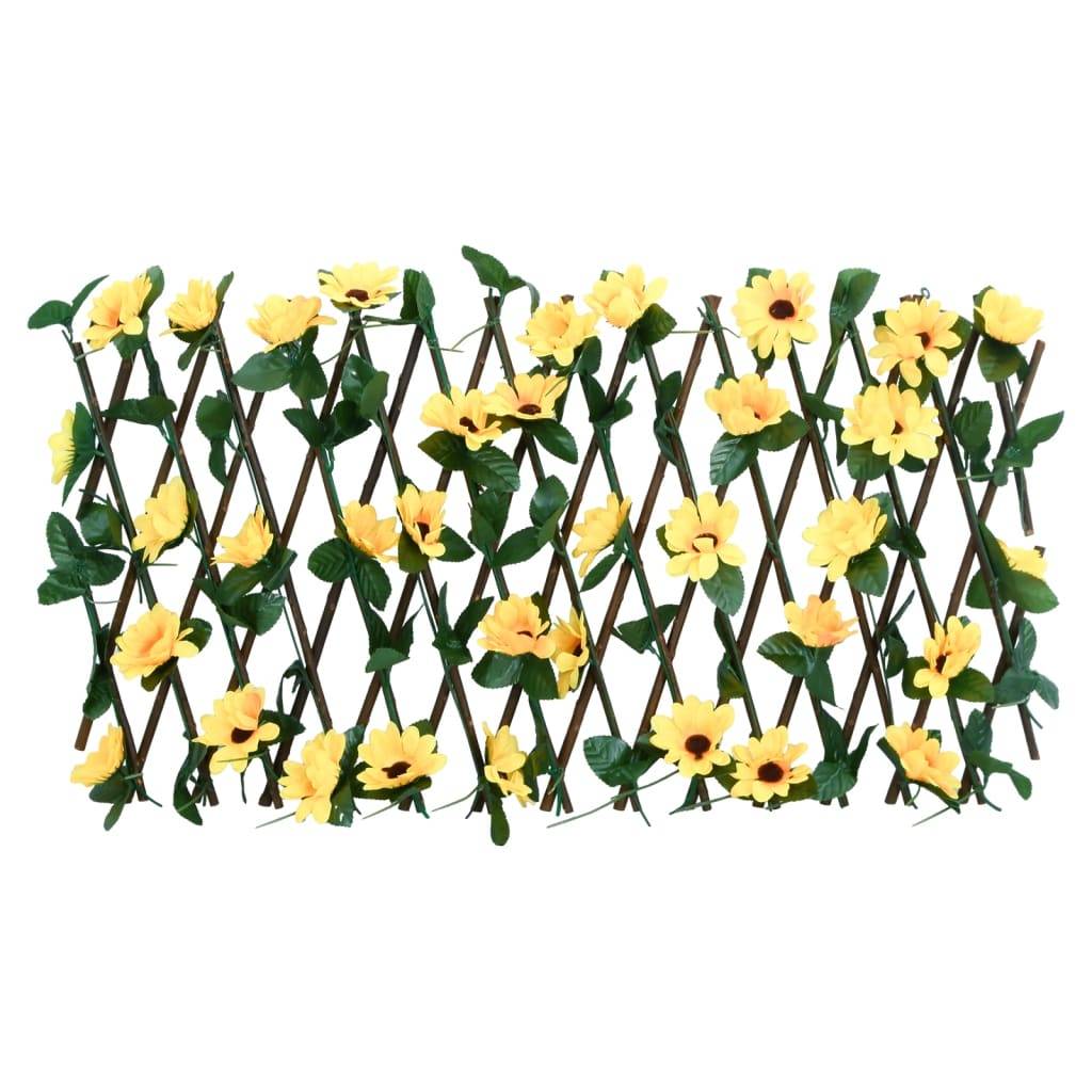 vidaXL Rankgitter mit Künstlichem Efeu 5 Stk. Erweiterbar 180x20 cm