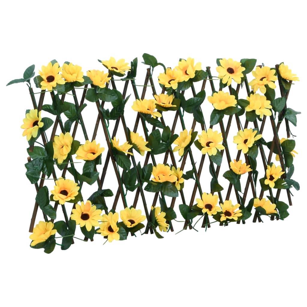 vidaXL Rankgitter mit Künstlichem Efeu 5 Stk. Erweiterbar 180x20 cm