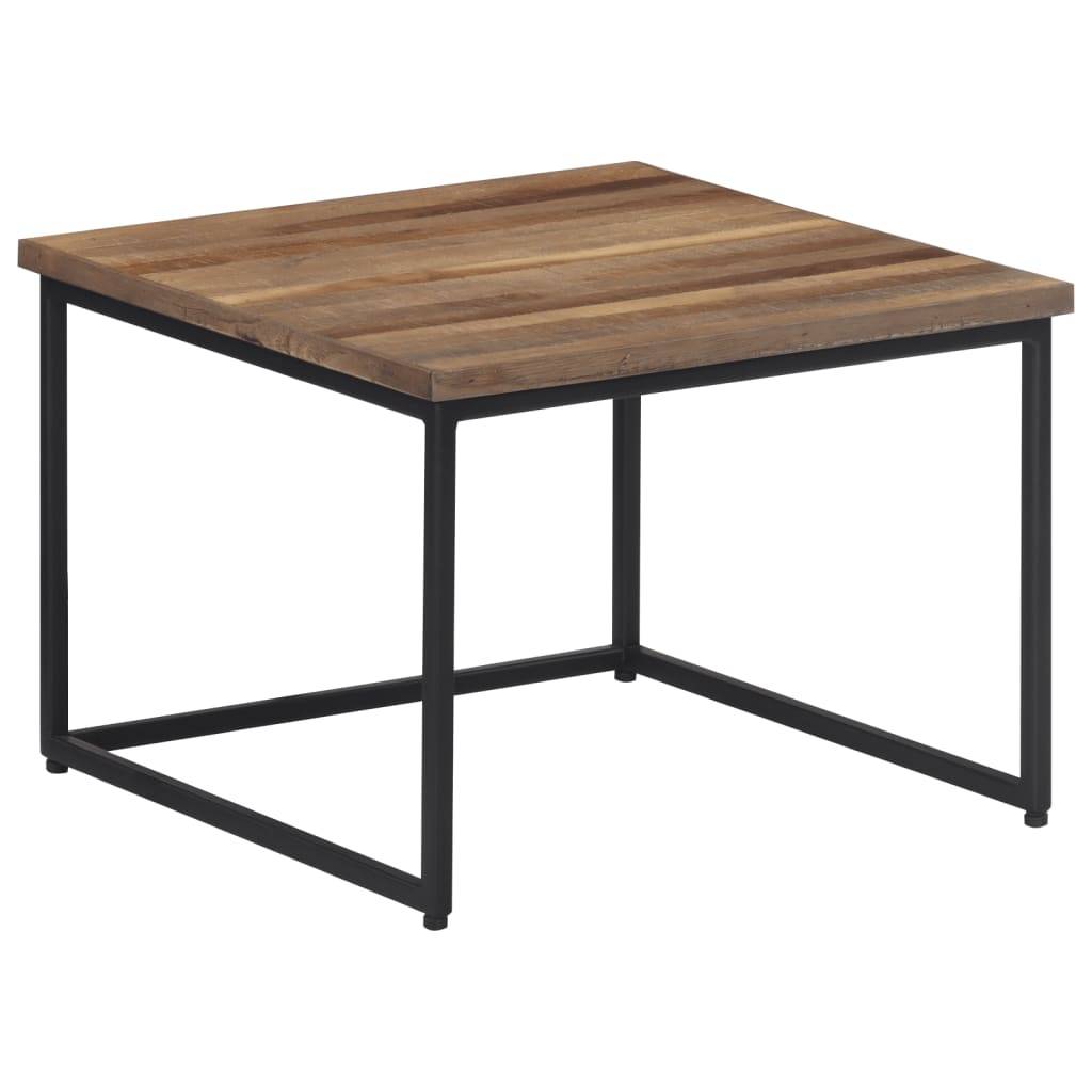 vidaXL Satztische 2 Stk. Massivholz Teak