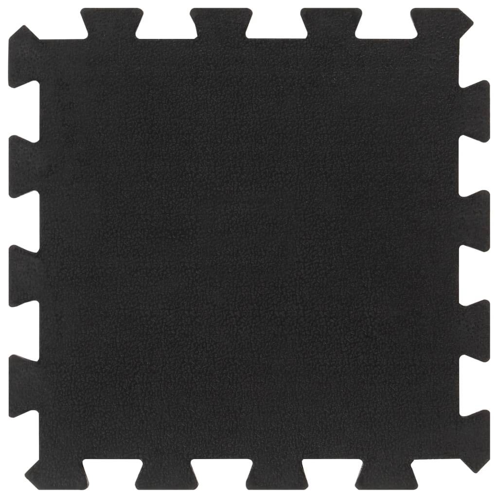 vidaXL Bodenfliesen aus Gummi 9 Stk. Schwarz 16 mm 30x30 cm