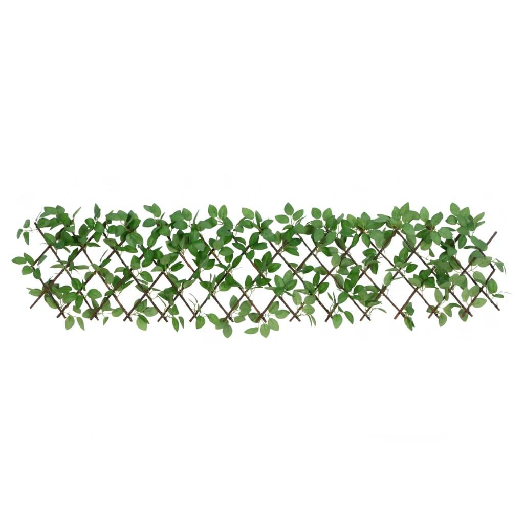 vidaXL Rankgitter mit Künstlichem Efeu Erweiterbar Grün 180x30 cm