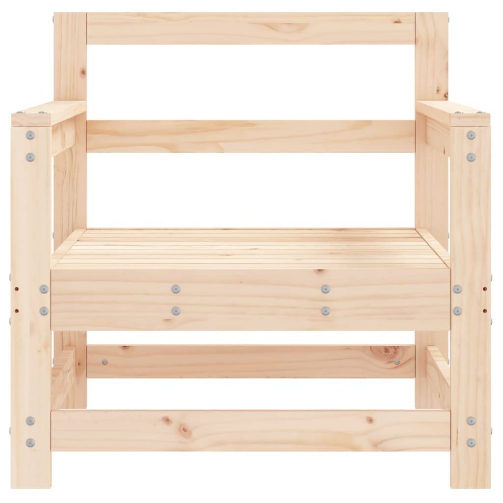 vidaXL Gartenstühle 2 Stk. Massivholz Kiefer