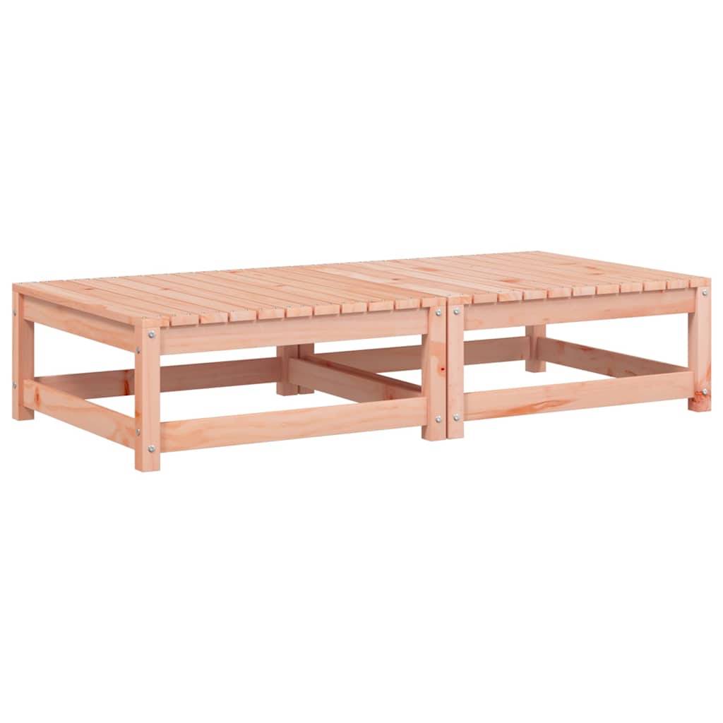 vidaXL Gartenhocker mit Kissen 2 Stk. Massivholz Douglasie