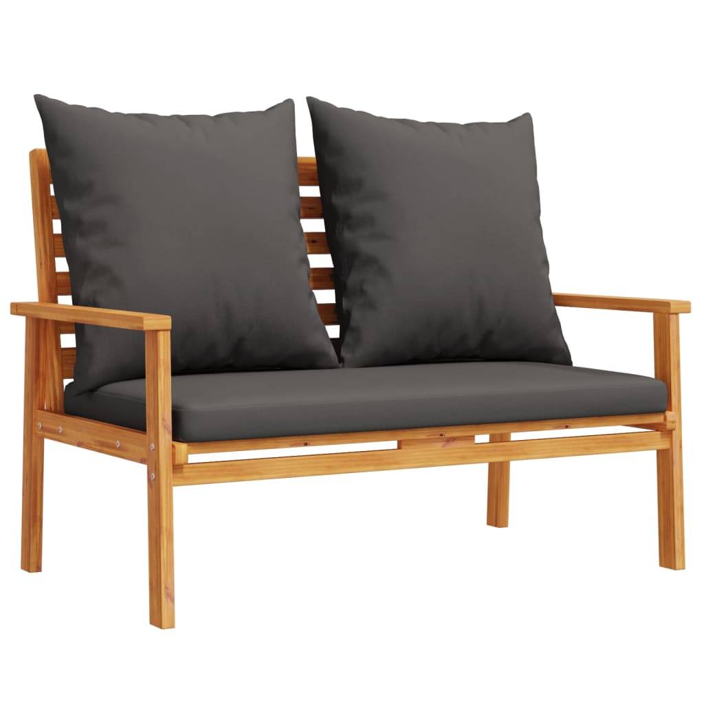 vidaXL 3-tlg. Garten-Lounge-Set mit Kissen Massivholz Akazie