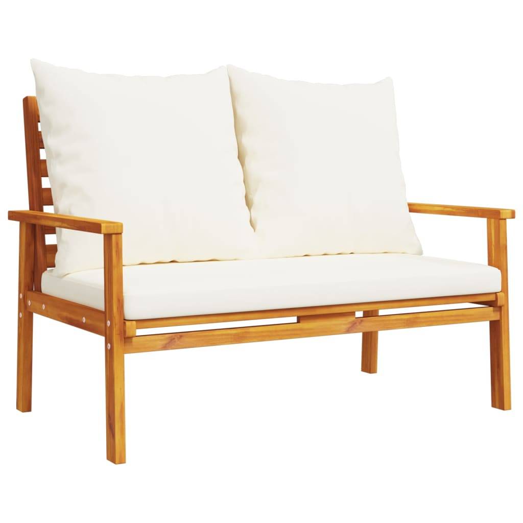vidaXL Gartensofa-Set mit Kissen Massivholz Akazie