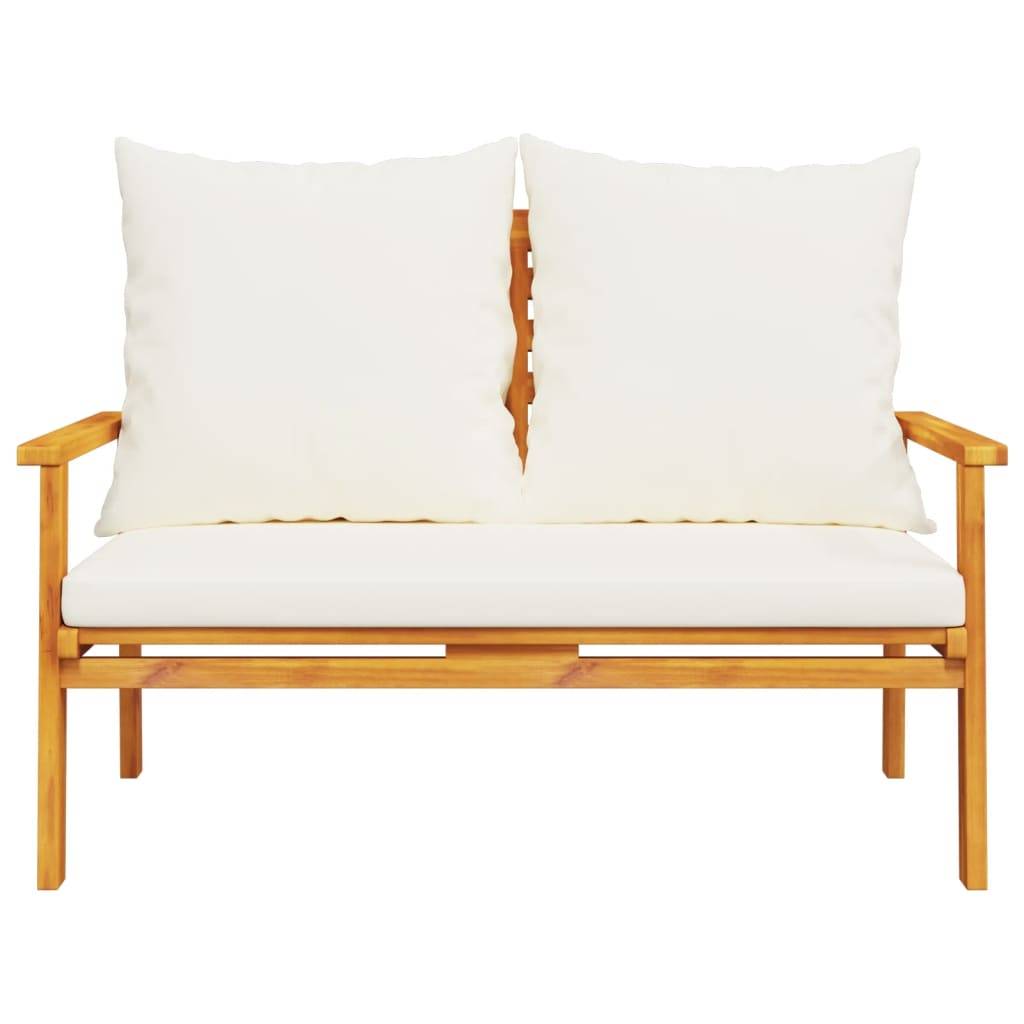 vidaXL Gartensofa-Set mit Kissen Massivholz Akazie