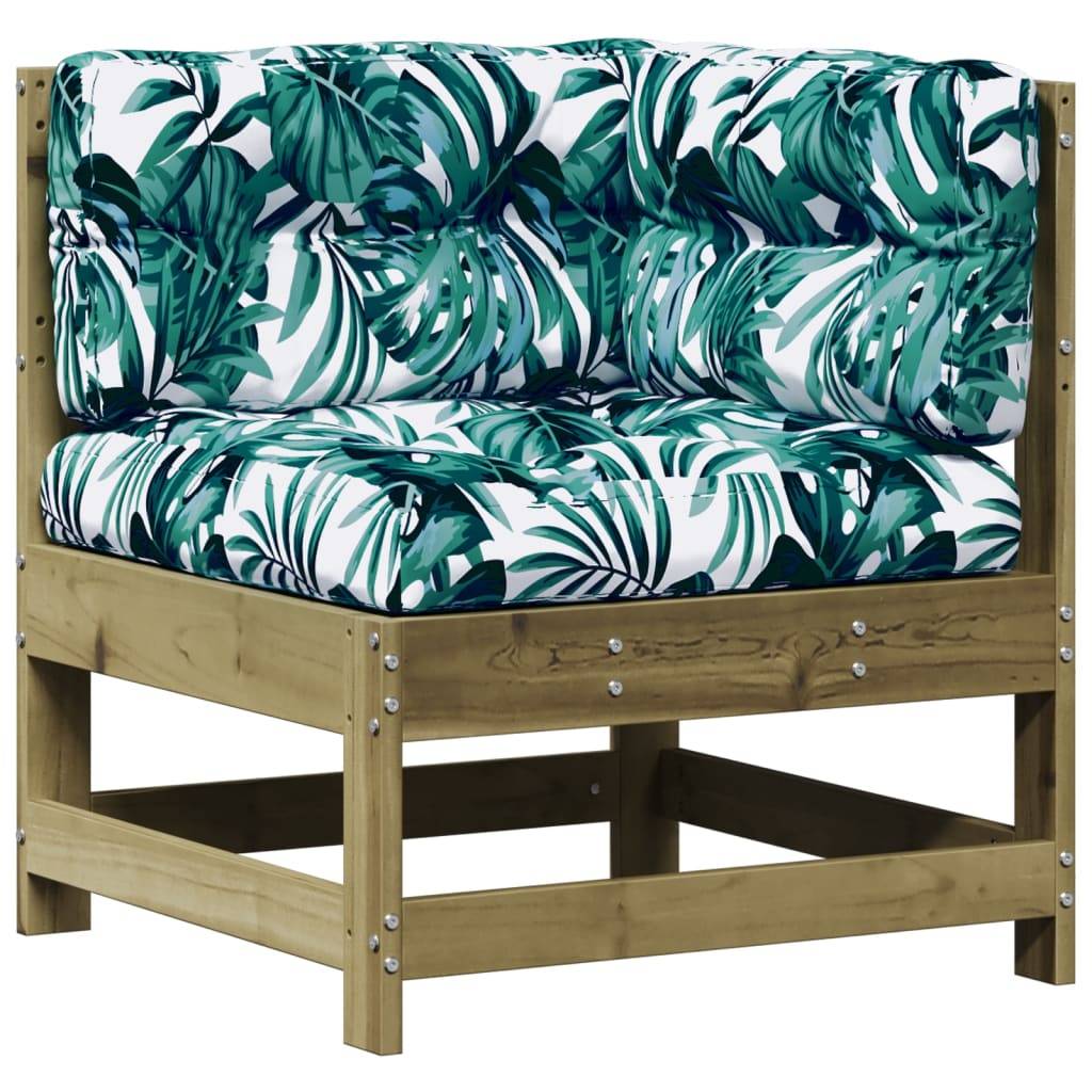 vidaXL 5-tlg. Garten-Lounge-Set mit Kissen Imprägniertes Kiefernholz