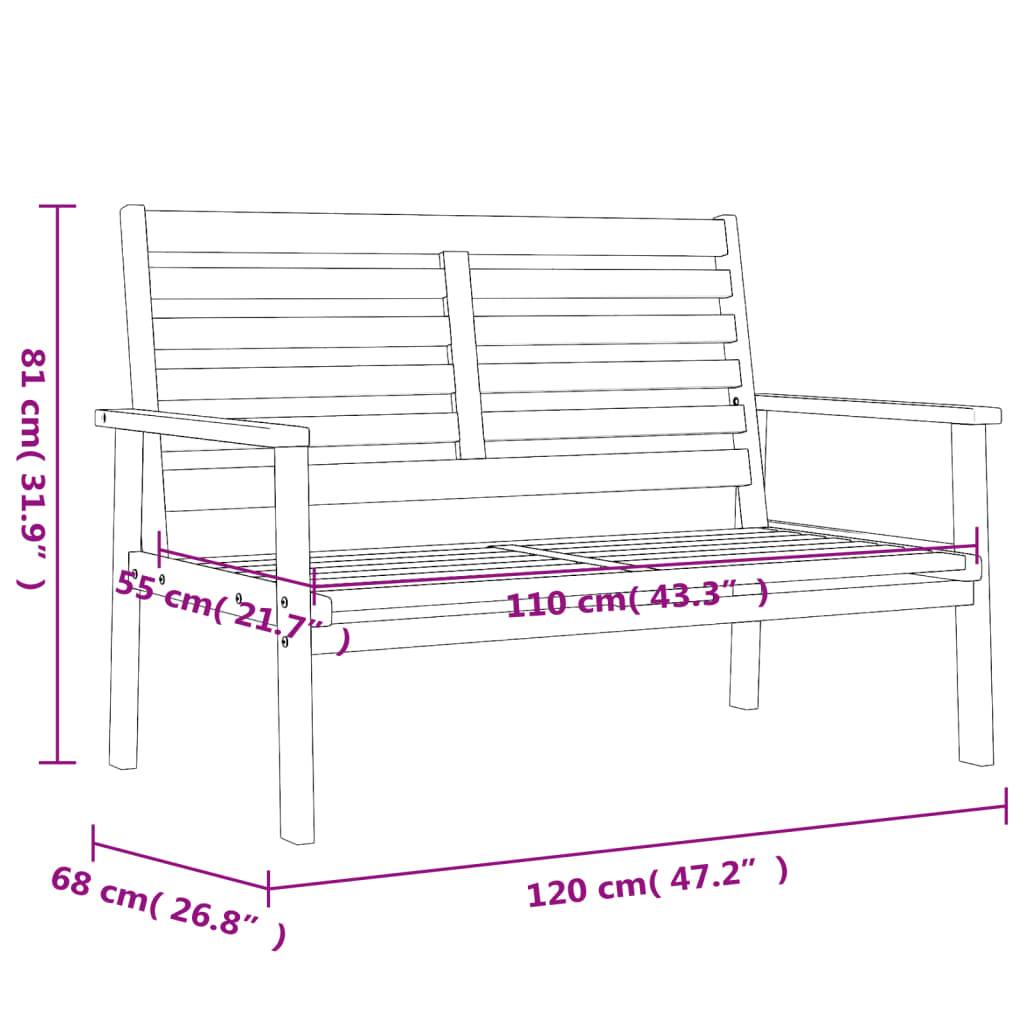 vidaXL Gartensofa-Set Massivholz Akazie