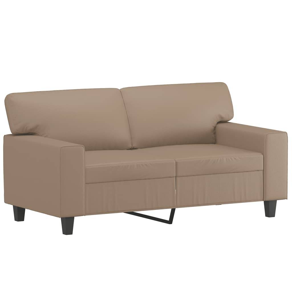 vidaXL 2-tlg. Sofagarnitur Cappuccino-Braun Kunstleder