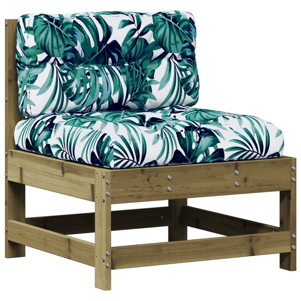 vidaXL 5-tlg. Garten-Lounge-Set mit Kissen Imprägniertes Kiefernholz