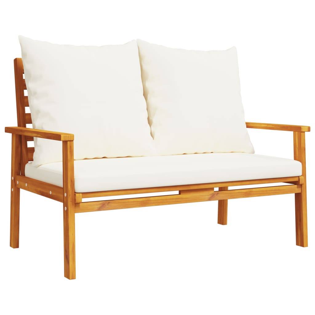 vidaXL 3-tlg. Garten-Lounge-Set mit Kissen Massivholz Akazie