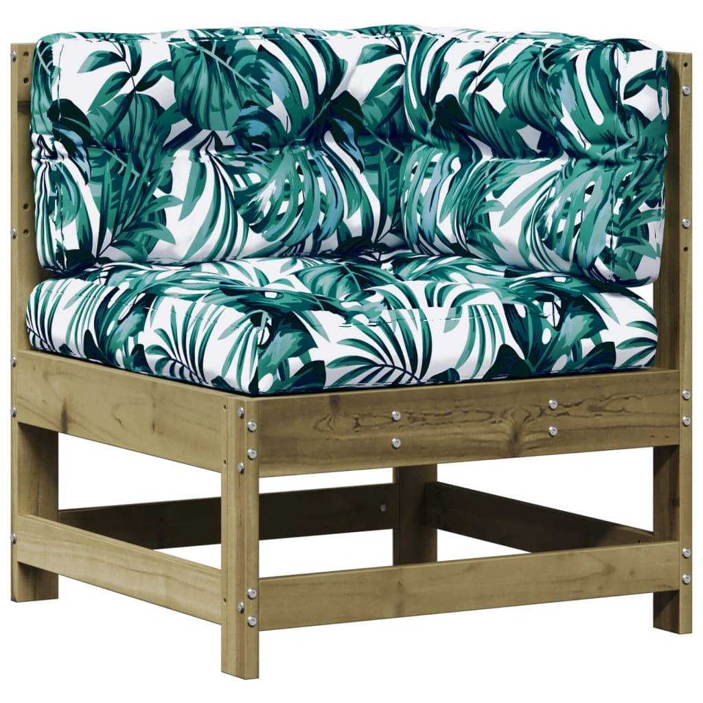vidaXL 3-tlg. Garten-Lounge-Set mit Kissen Kiefernholz Imprägniert