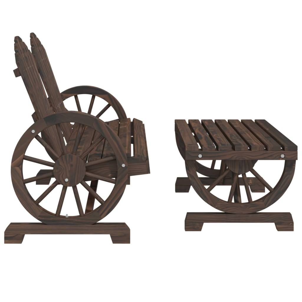 vidaXL 2-tlg. Garten-Lounge-Set Massivholz Tanne