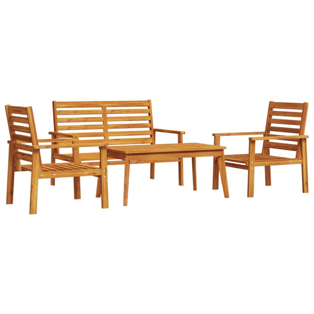 vidaXL 4-tlg. Garten-Lounge-Set Massivholz Akazie