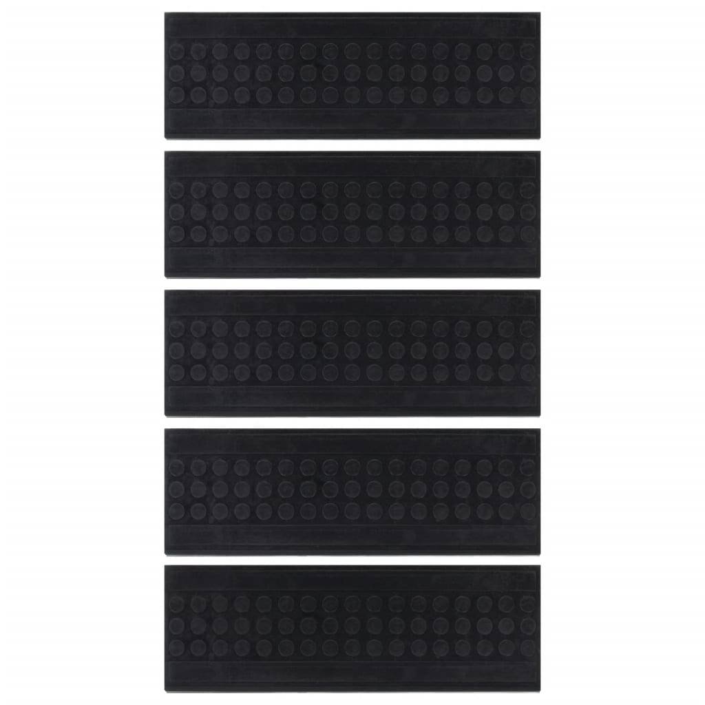vidaXL Stufenmatten 5 Stk. 25x75 cm Gummi