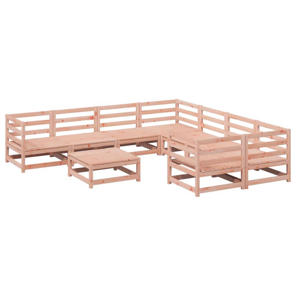 vidaXL 9-tlg. Garten-Sofagarnitur Massivholz Douglasie