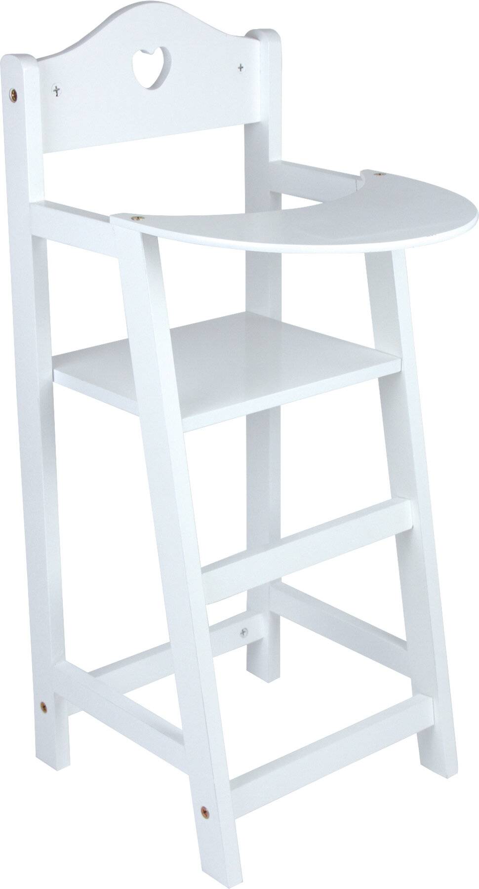 Small Foot High Doll Chair White