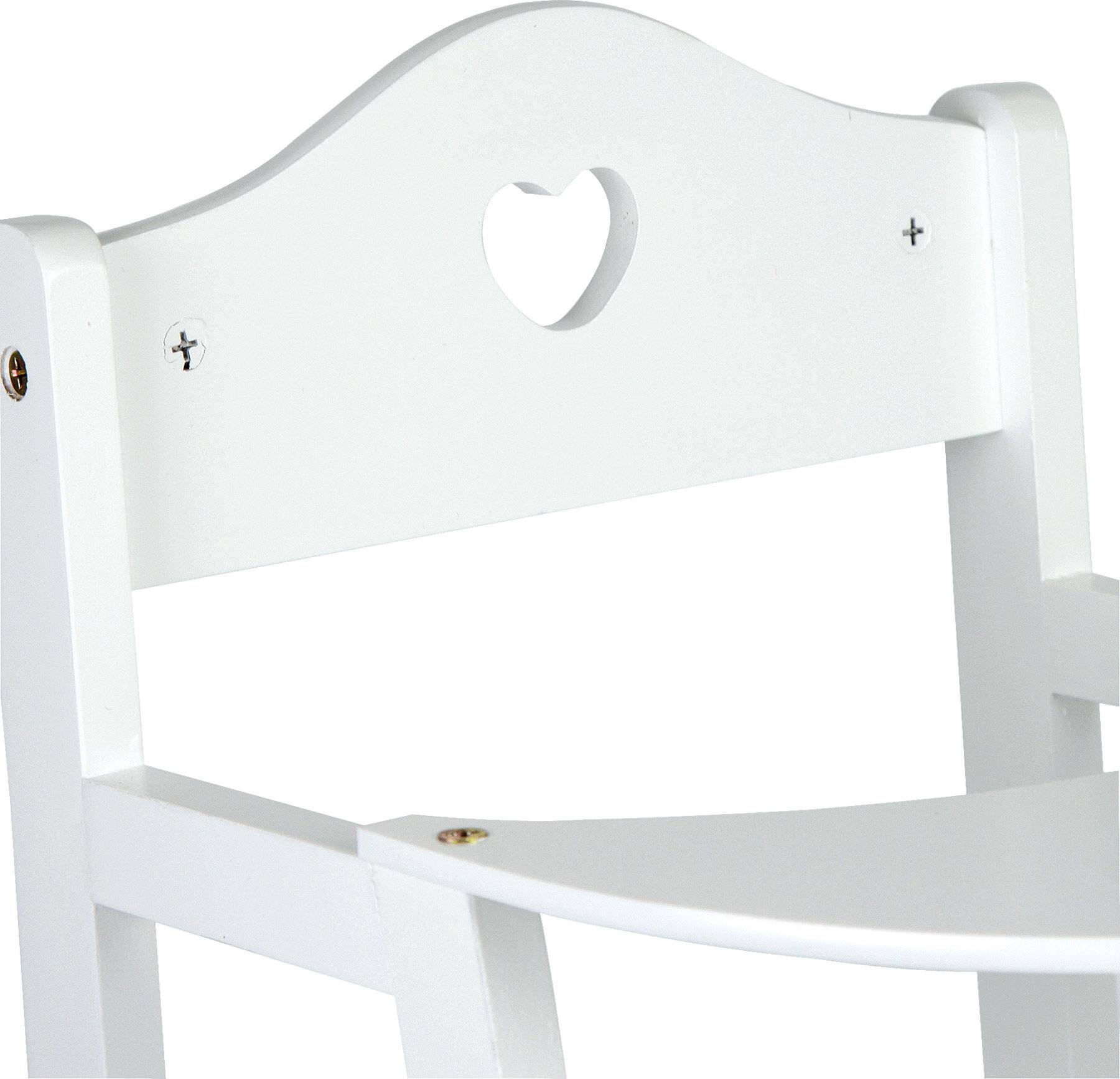 Small Foot High Doll Chair White