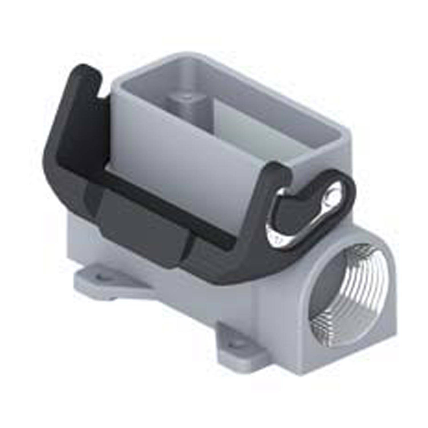 MZP 15 L25 I.L.M.E. Ilme MZ-49.16 Sockelgehäuse hoch, 1xM25 seitlicher Kabelabgang, mit 1 Längsbügel Verschraubung M25