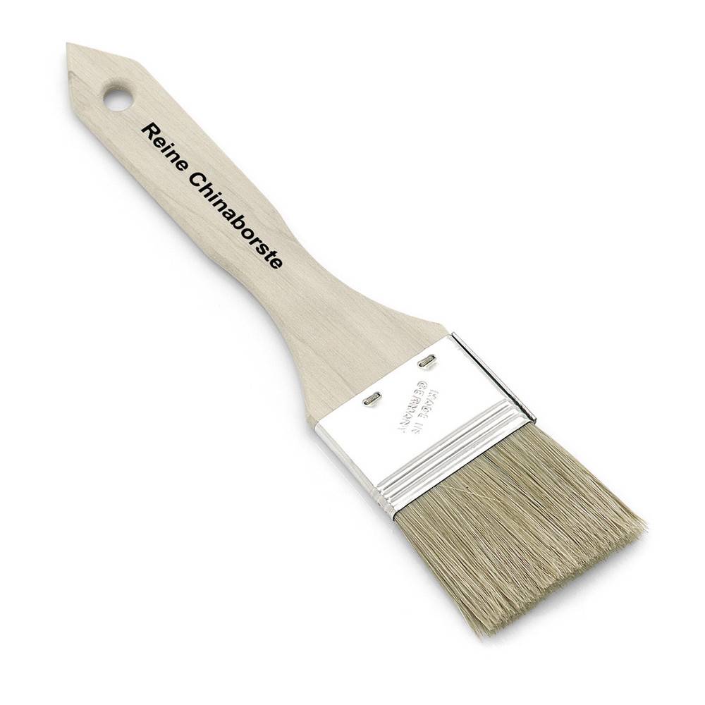 Nölle Flachpinsel 1. Stärke, reine helle Chinaborste, Größe 2,5 "