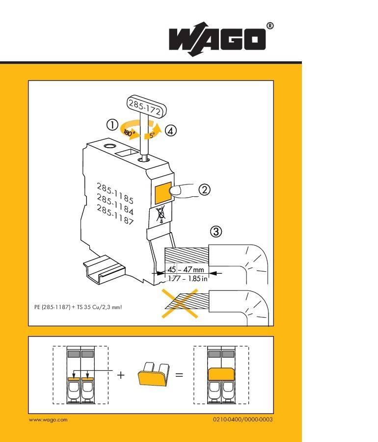 WAGO GmbH & Co. KG Handhabungsaufkleber 210-400/000-003