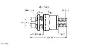 Turck Wanddurchführung AD-FK3PS-FS3PS