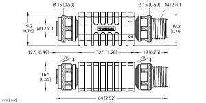 Turck Adapter AD-FKM5.414-FSM4.4