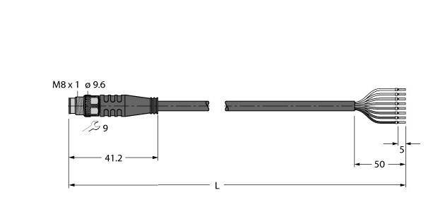 Turck Aktuator-Sens.-Versorg.Ltg PSG4M-15/TEL