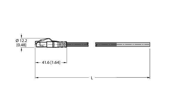 Turck Anschlussleitung RJ45S-4422-50M