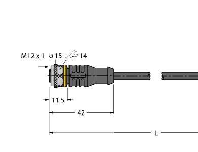 Turck Aktuator- u. Sensorleitung RKC4.5T40RKC#6635609
