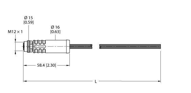 Turck Versorgungsleitung RKP56PLA-4/TXG