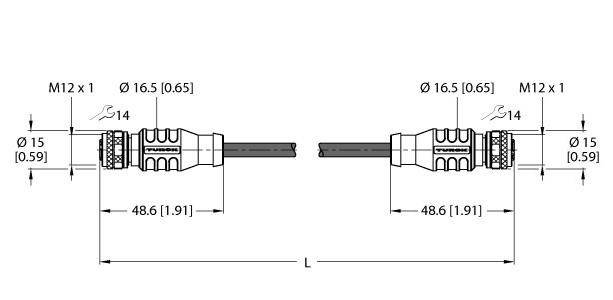 Turck Verbindungsleitung RKSD-RKSD-4422-20M