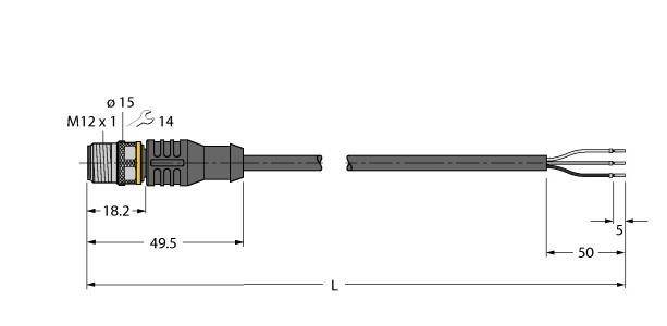 Turck Aktuator- u. Sensorleitung RSC4T-0.5/TEL