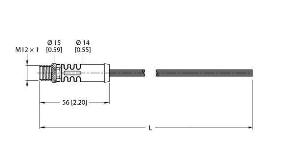 Turck Versorgungsleitung RSP46PSA-0.5/TXL