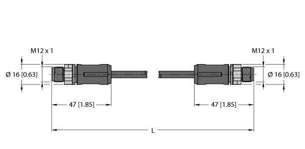 Turck Verbindungsleitung RSSX-RSSX-8814-100M