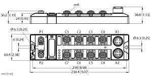 Turck Blockmodul TBIP-L4-4FDI-4FDX