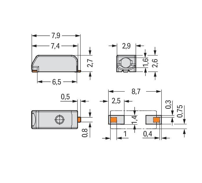 WAGO GmbH &amp; Co. KG SMD-Leiterplattenklemme 2059-301/998-403