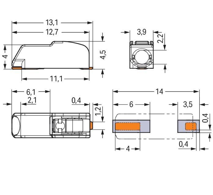 WAGO GmbH & Co. KG SMD-Leiterplattenklemme 2060-451/998-604