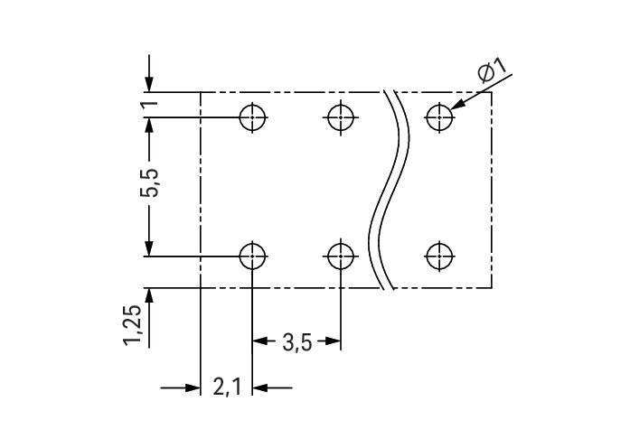 WAGO GmbH & Co. KG THR-Leiterplattenklemme 2086-1104/997-605