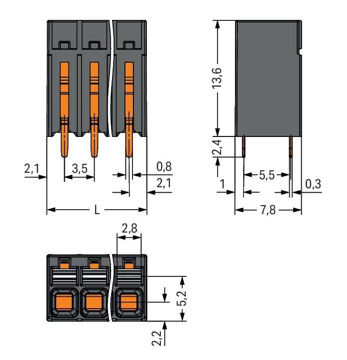 WAGO GmbH & Co. KG THR-Leiterplattenklemme 2086-1109/997-607