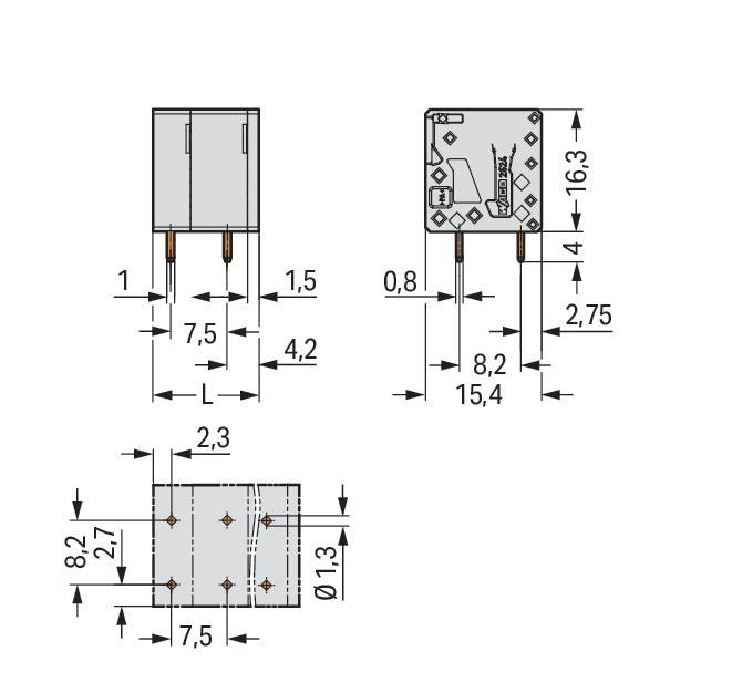 WAGO GmbH & Co. KG Leiterplattenklemme 2624-3309