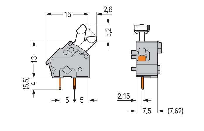 WAGO GmbH & Co. KG Anreihbare Leiterplattenk. 256-756