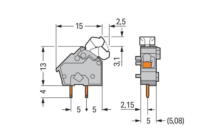 WAGO GmbH & Co. KG Anreihbare Leiterplattenk. 256-842