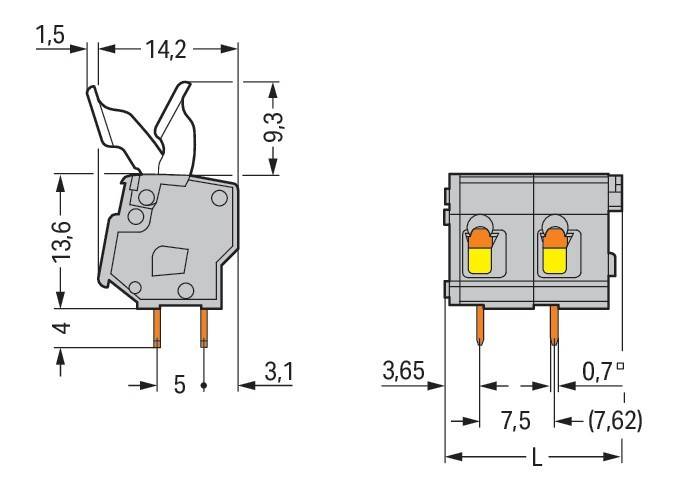WAGO GmbH & Co. KG Leiterplattenklemme 257-512/333-000