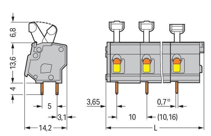 WAGO GmbH & Co. KG Leiterplattenklemme 257-612